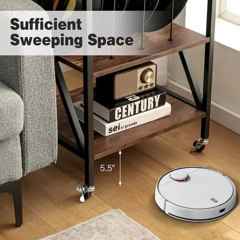 Costway Espositore Girevole a 3 Ripiani Porta Dischi in Vinile con - Vedi dettagli