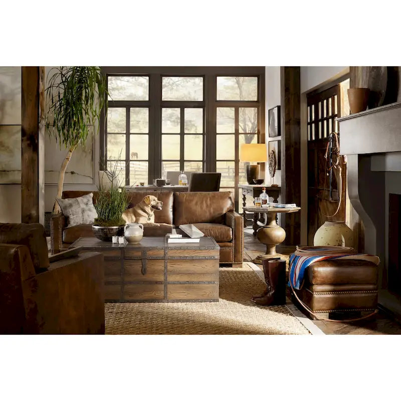 Tavolino Hooker Furniture Mason da 63,5 cm in pioppo della collezione Hill Country