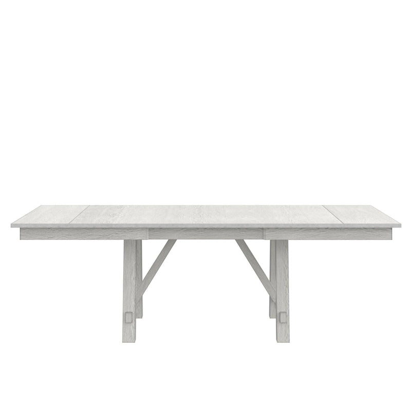 Set tavolo da pranzo VECELO con panca, tavolo da pranzo rettangolare allungabile in legno massello e sedie da pranzo in legno massello