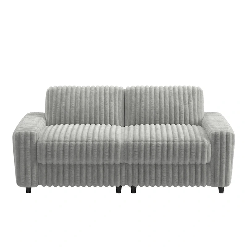 Divanetto in tessuto Veyron Furry Channel imbottito in piuma di iNSPIRE Q Modern