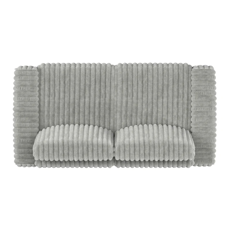 Divanetto in tessuto Veyron Furry Channel imbottito in piuma di iNSPIRE Q Modern