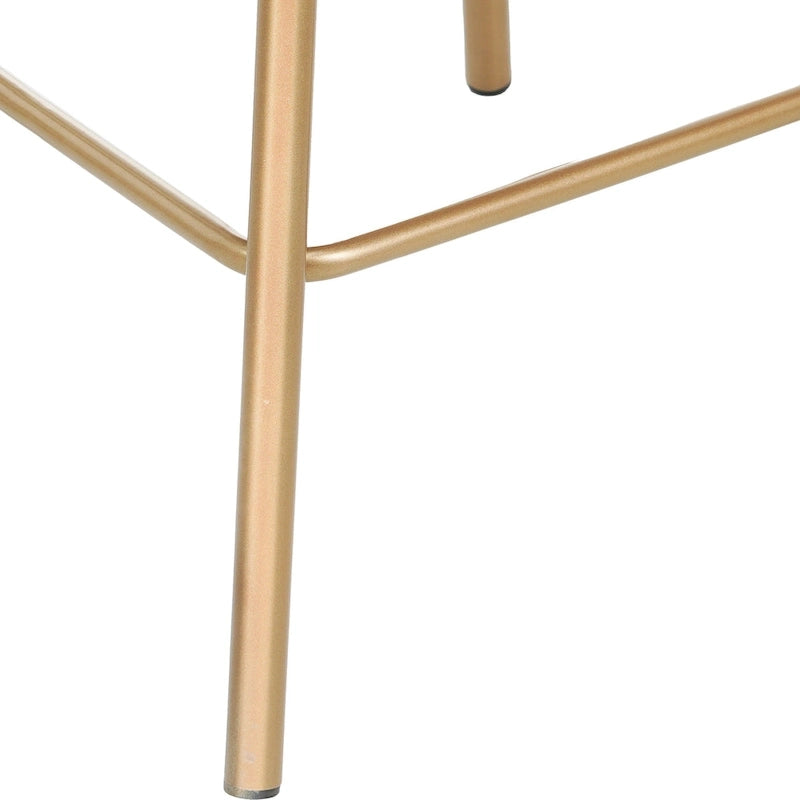 Christopher Knight Home Bremen Sgabelli da bancone girevoli in velluto da 66 cm con gambe in metallo (set da 2)