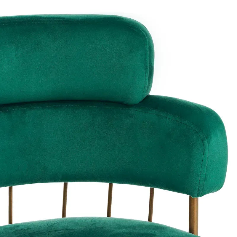 Christopher Knight Home Bremen Sgabelli da bancone girevoli in velluto da 66 cm con gambe in metallo (set da 2)