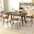 Set di 2 sedie da pranzo in legno color beige chiaro sedia laterale sedia da tavolo da ufficio
