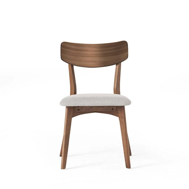 Set di 2 sedie da pranzo in legno color beige chiaro sedia laterale sedia da tavolo da ufficio