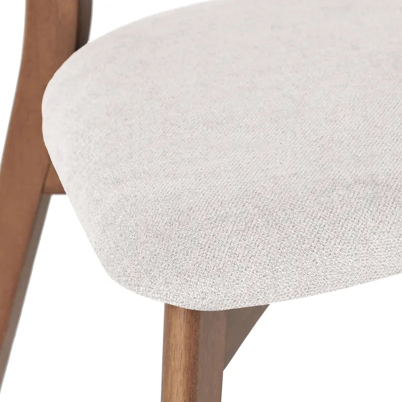Set di 2 sedie da pranzo in legno color beige chiaro sedia laterale sedia da tavolo da ufficio