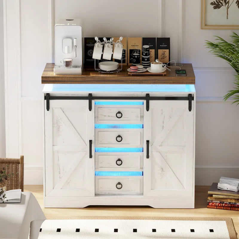 Cassettiera a 5 cassetti con luce LED - N/A