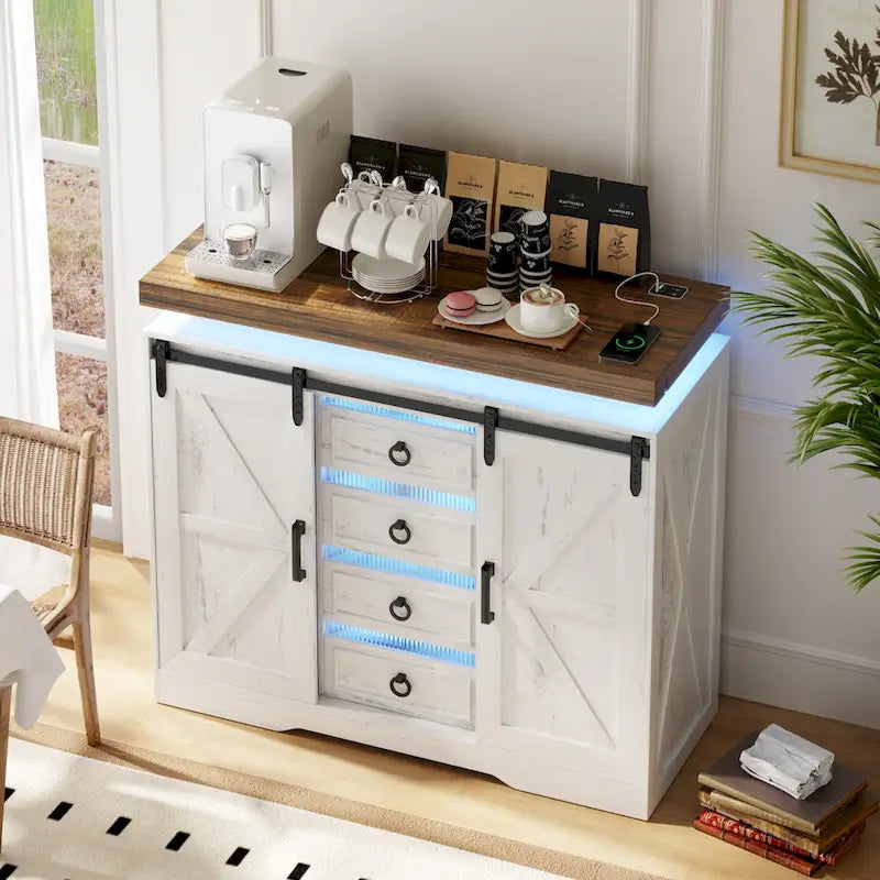Cassettiera a 5 cassetti con luce LED - N/A