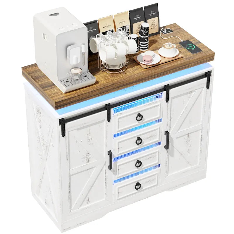 Cassettiera a 5 cassetti con luce LED - N/A