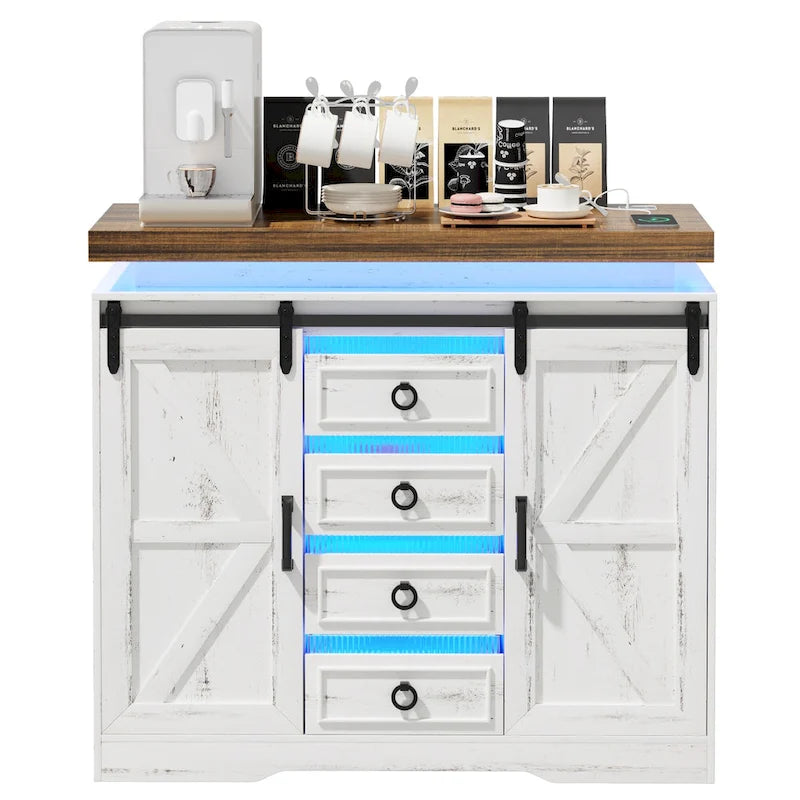 Cassettiera a 5 cassetti con luce LED - N/A