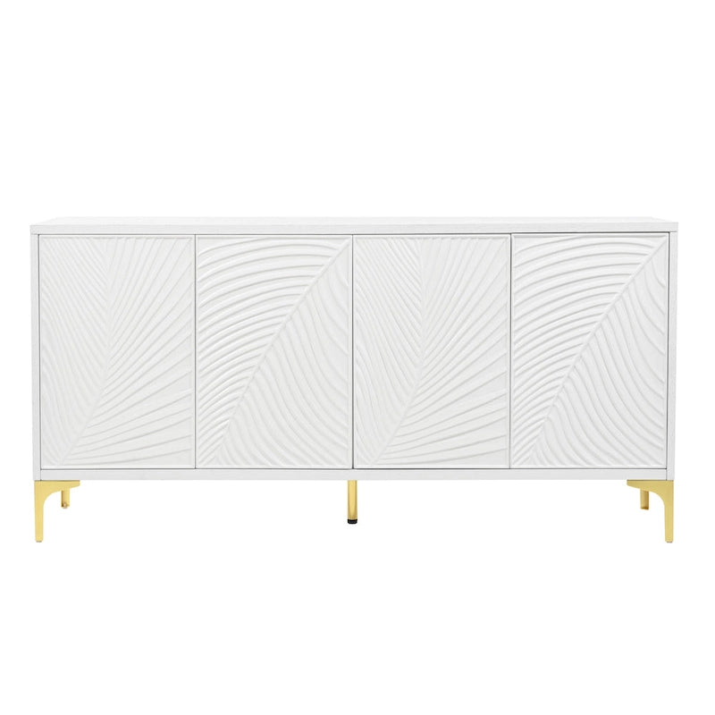 Credenza a quattro ante con ripiani regolabili