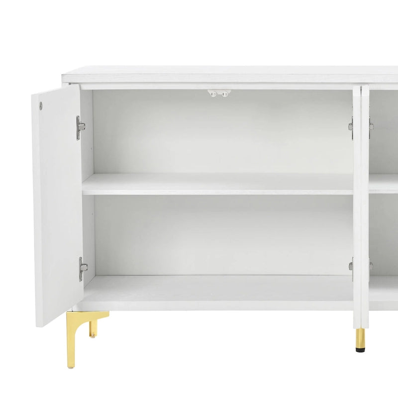 Credenza a quattro ante con ripiani regolabili