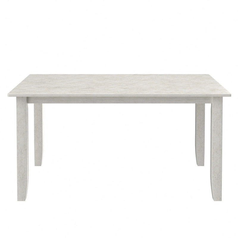 Tavolo da pranzo moderno in legno da 150 cm, tavolo da pranzo rettangolare in legno massello per cucina