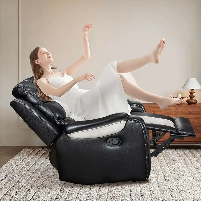 Big Size Faux Leather American Design Recliner Chair for Living Room