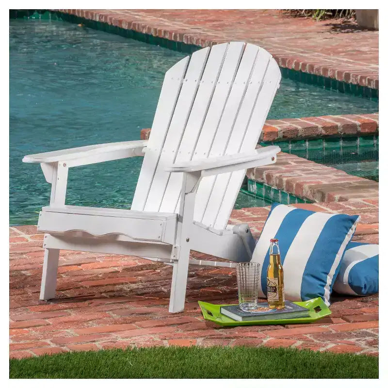 Sedia Adirondack Pieghevole in Legno Hanlee - Christopher Knight Home
