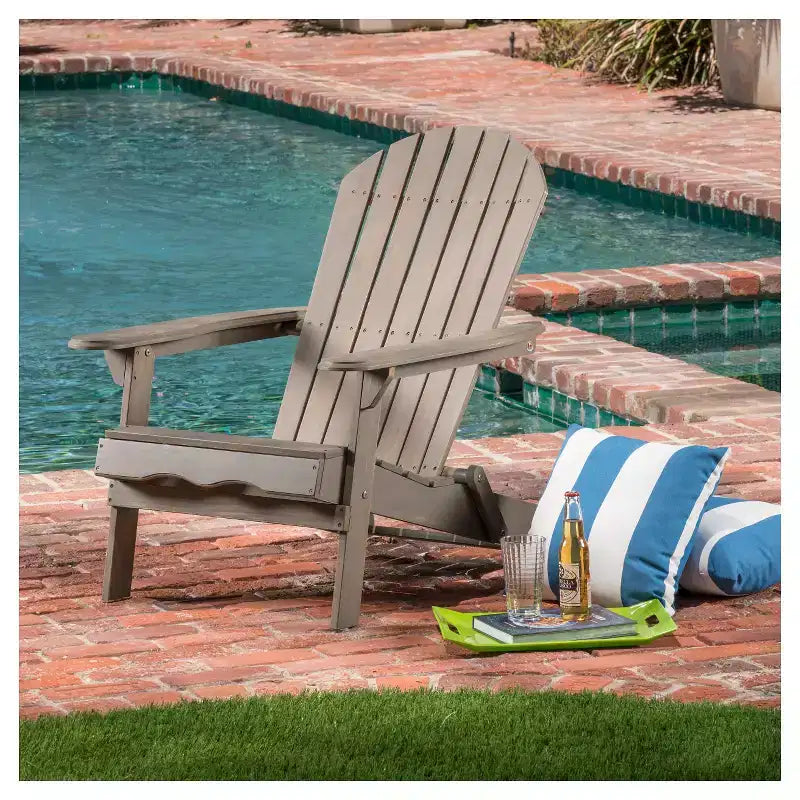 Sedia Adirondack Pieghevole in Legno Hanlee - Christopher Knight Home