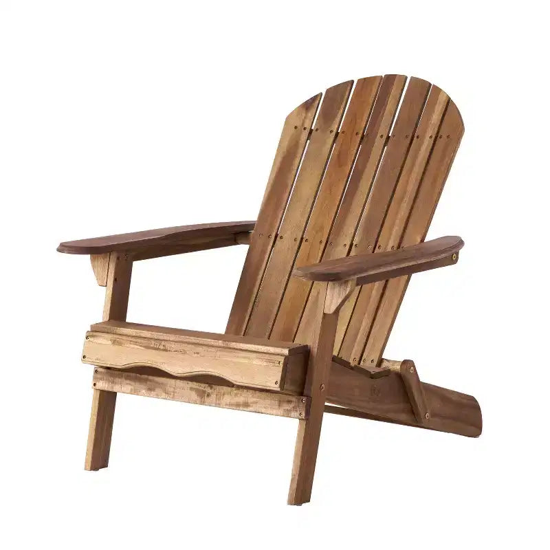 Lot de 2 chaises Adirondack pliantes en bois Hanlee - Christopher Knight Home
