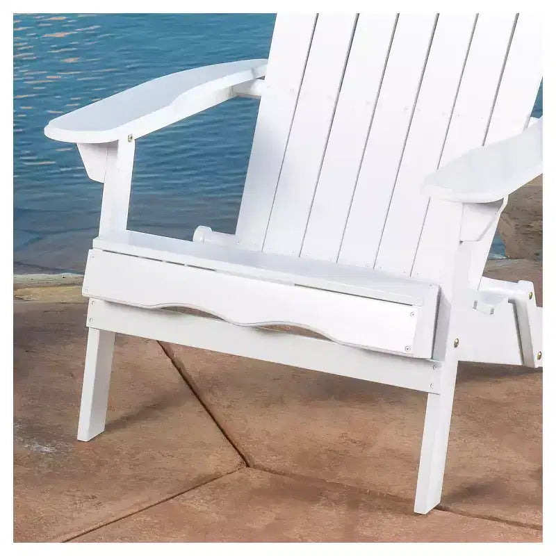 Lot de 2 chaises Adirondack pliantes en bois Hanlee - Christopher Knight Home