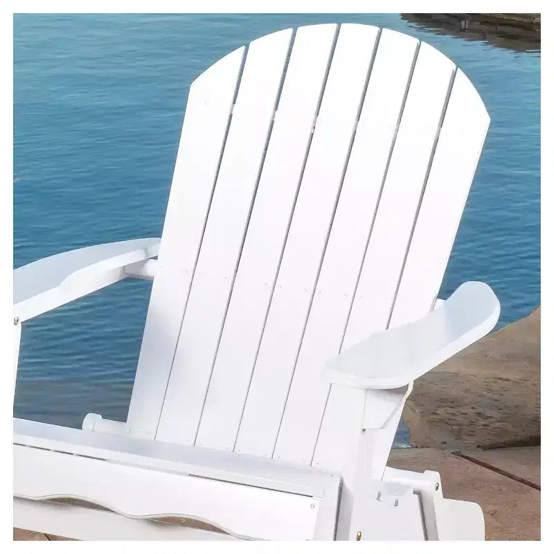 Lot de 2 chaises Adirondack pliantes en bois Hanlee - Christopher Knight Home