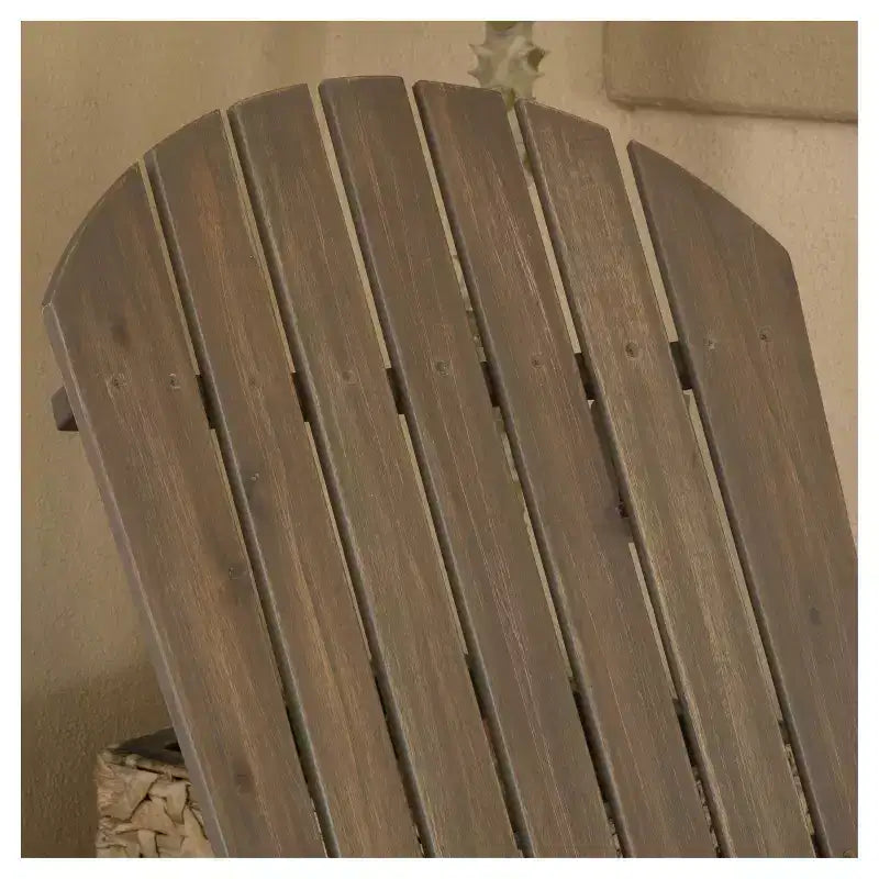 Lot de 2 chaises Adirondack pliantes en bois Hanlee - Christopher Knight Home