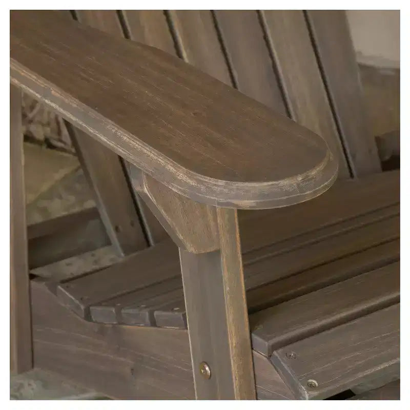 Lot de 2 chaises Adirondack pliantes en bois Hanlee - Christopher Knight Home