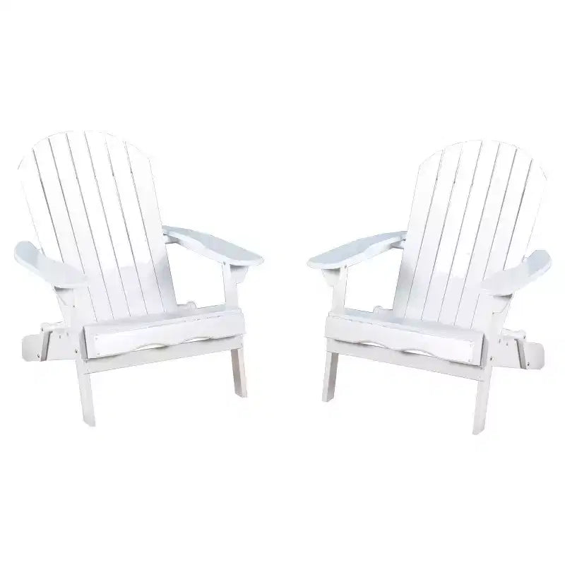 Lot de 2 chaises Adirondack pliantes en bois Hanlee - Christopher Knight Home