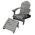Chaise Adirondack pliante et inclinable Hamilton avec pouf Adirondack pliant - Highwood