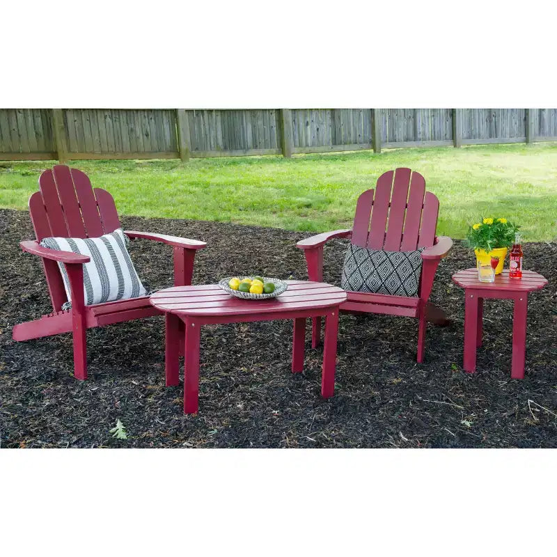 Tavolino da caffè ovale Adirondack - Linon