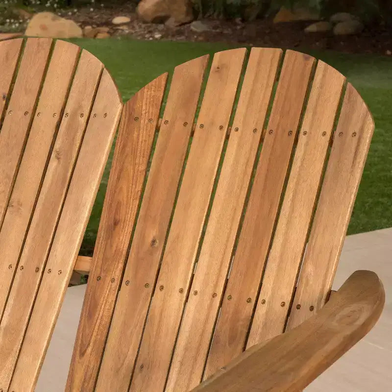 Divanetto da patio Adirondack in legno di acacia Malibu - Christopher Knight Home