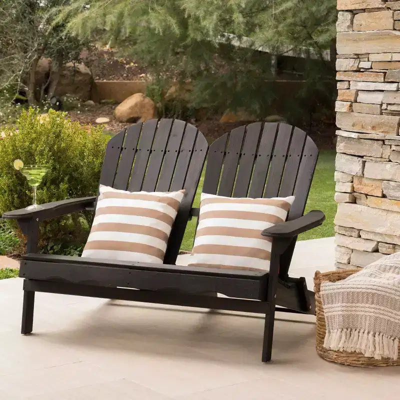 Divanetto da patio Adirondack in legno di acacia Malibu - Christopher Knight Home