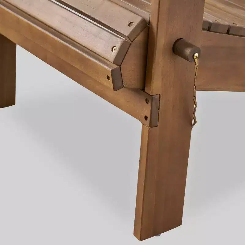 Sedia Pieghevole da Patio Adirondack in Legno di Acacia "Hollywood" - Christopher Knight Home