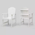 2pk Malibu Acacia Wood Patio Adirondack Dining Chairs - Christopher Knight Home