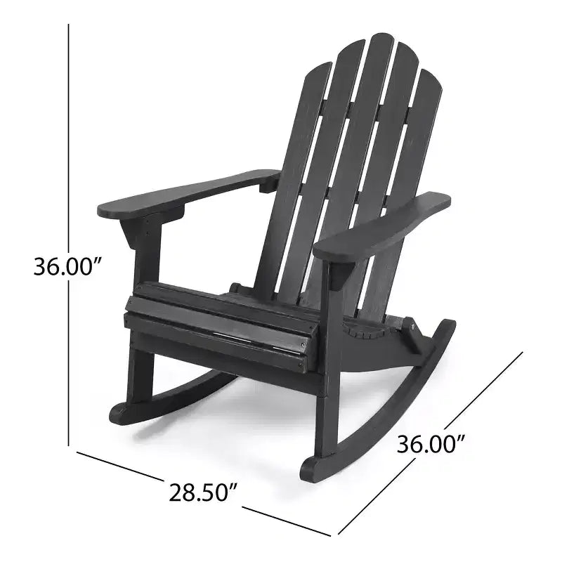 Sedia a dondolo Hollywood Adirondack in legno di acacia - Christopher Knight Home