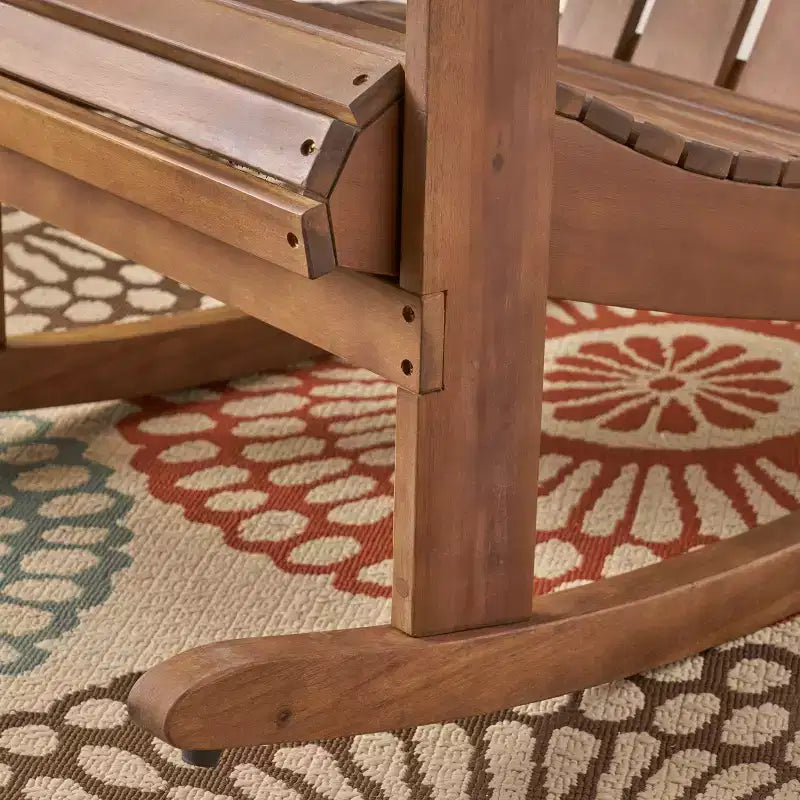 Sedia a dondolo Hollywood Adirondack in legno di acacia - Christopher Knight Home