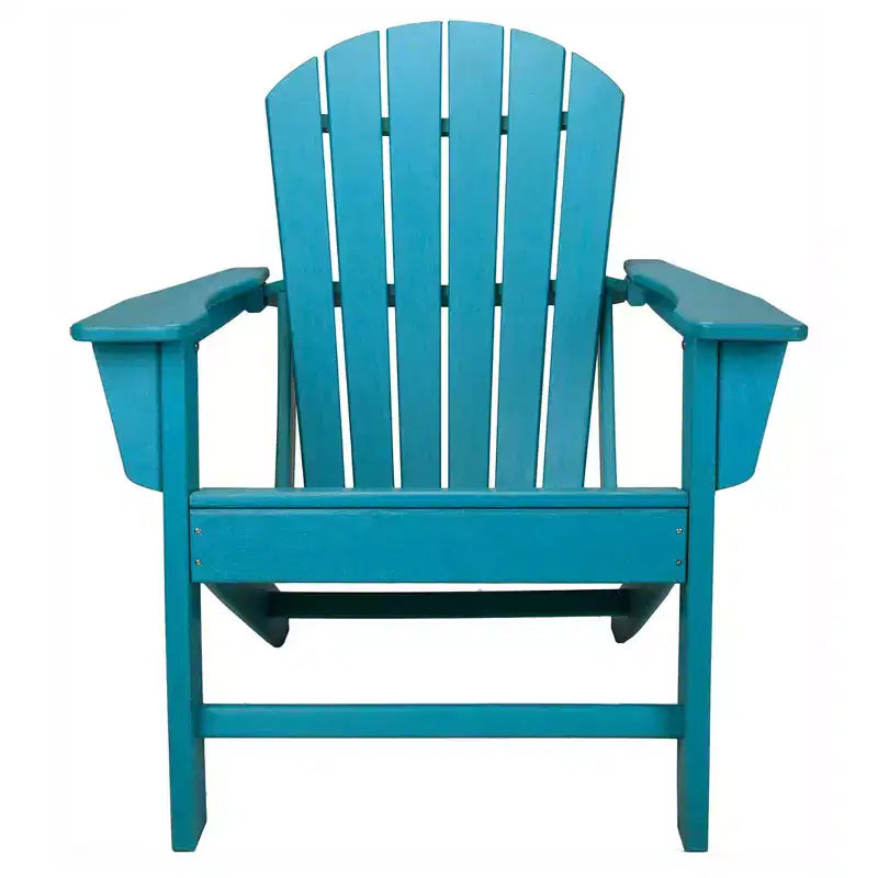 Sdraio da Esterno e Interno Adirondack di Leisure Classics in HDPE Anti-UV per Patio, Portico e Spiaggia, in Plastica, per Bambini e Adulti, Turchese