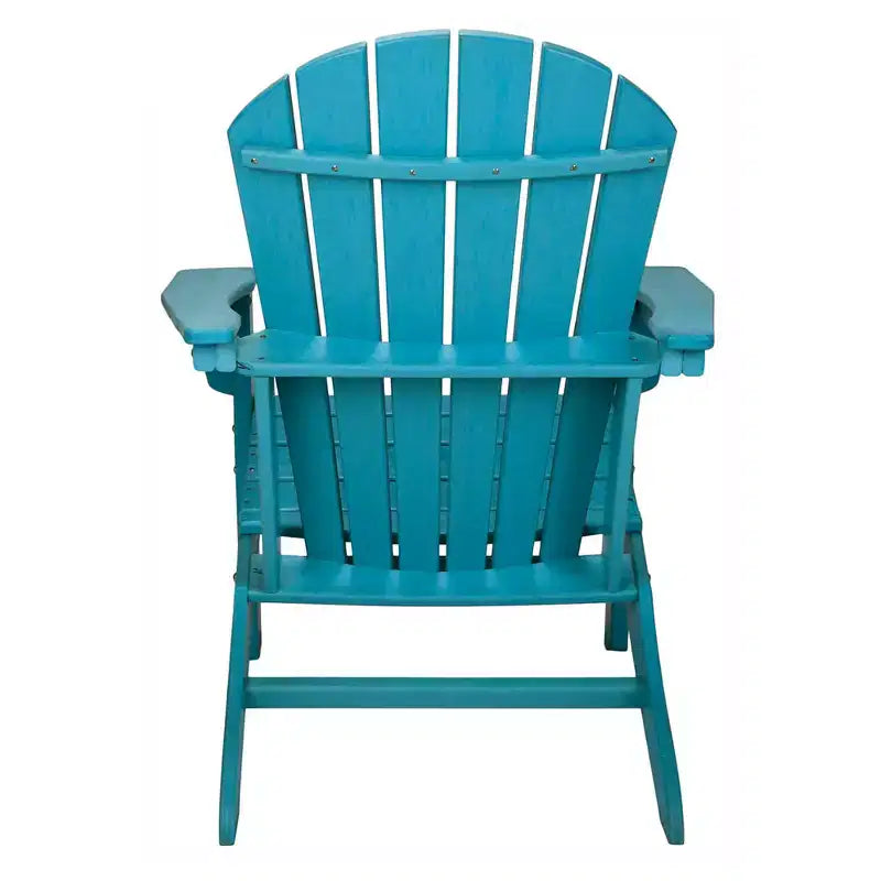 Sdraio da Esterno e Interno Adirondack di Leisure Classics in HDPE Anti-UV per Patio, Portico e Spiaggia, in Plastica, per Bambini e Adulti, Turchese