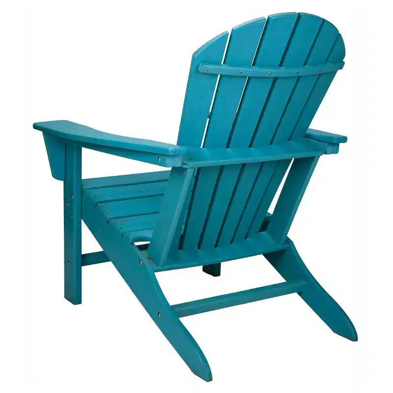 Sdraio da Esterno e Interno Adirondack di Leisure Classics in HDPE Anti-UV per Patio, Portico e Spiaggia, in Plastica, per Bambini e Adulti, Turchese
