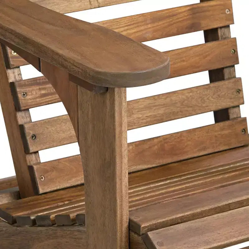Sedia Adirondack in Legno Naturale Kenneth di Teal Island Designs