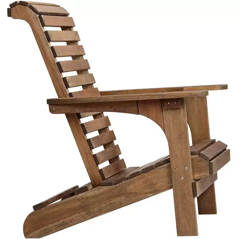 Sedia Adirondack in Legno Naturale Kenneth di Teal Island Designs