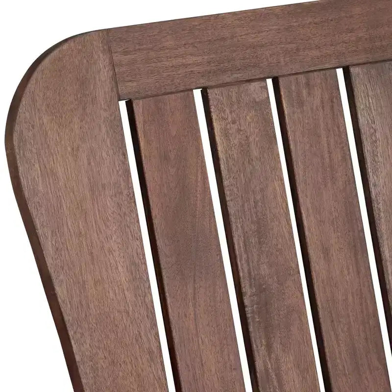 Sedia Adirondack da Esterno in Legno Scuro Dylan Teal Island Designs