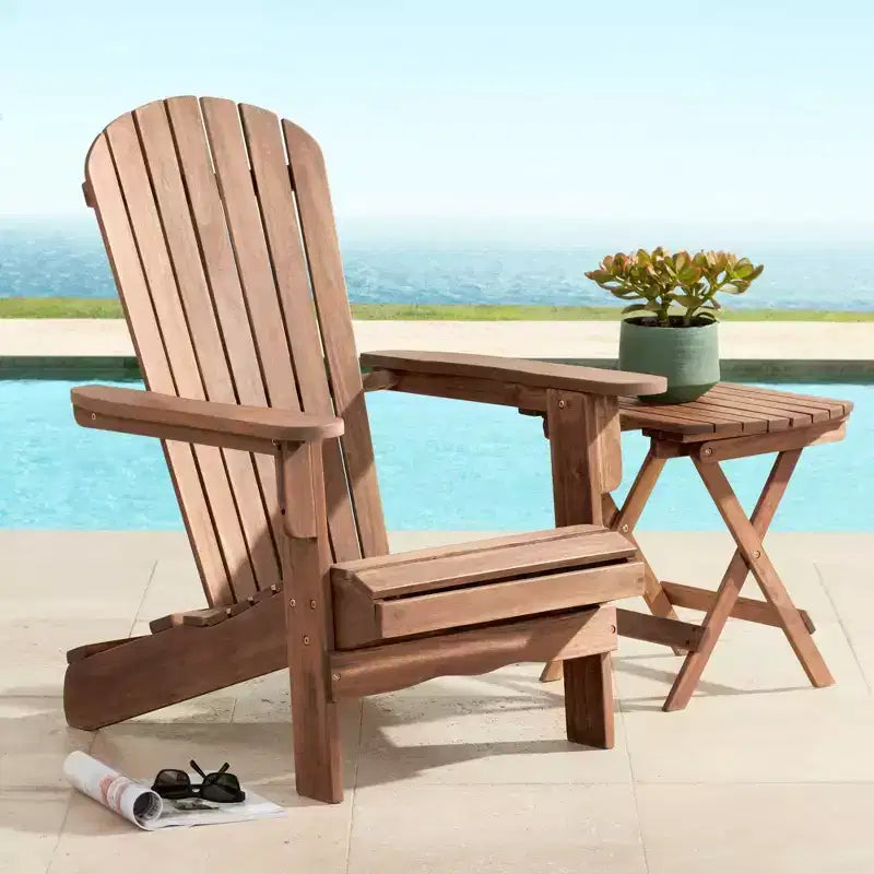 Teal Island Designs Sedia Adirondack Cape Cod in Legno Naturale
