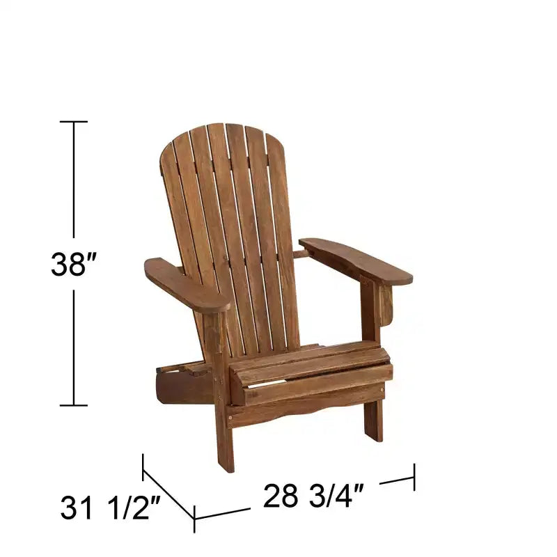 Teal Island Designs Sedia Adirondack Cape Cod in Legno Naturale