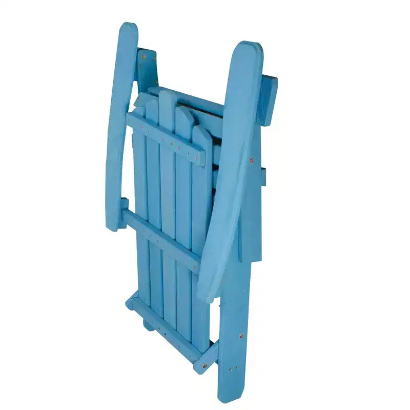 Northlight Sedia Adirondack Classica Pieghevole in Legno Blu da 36