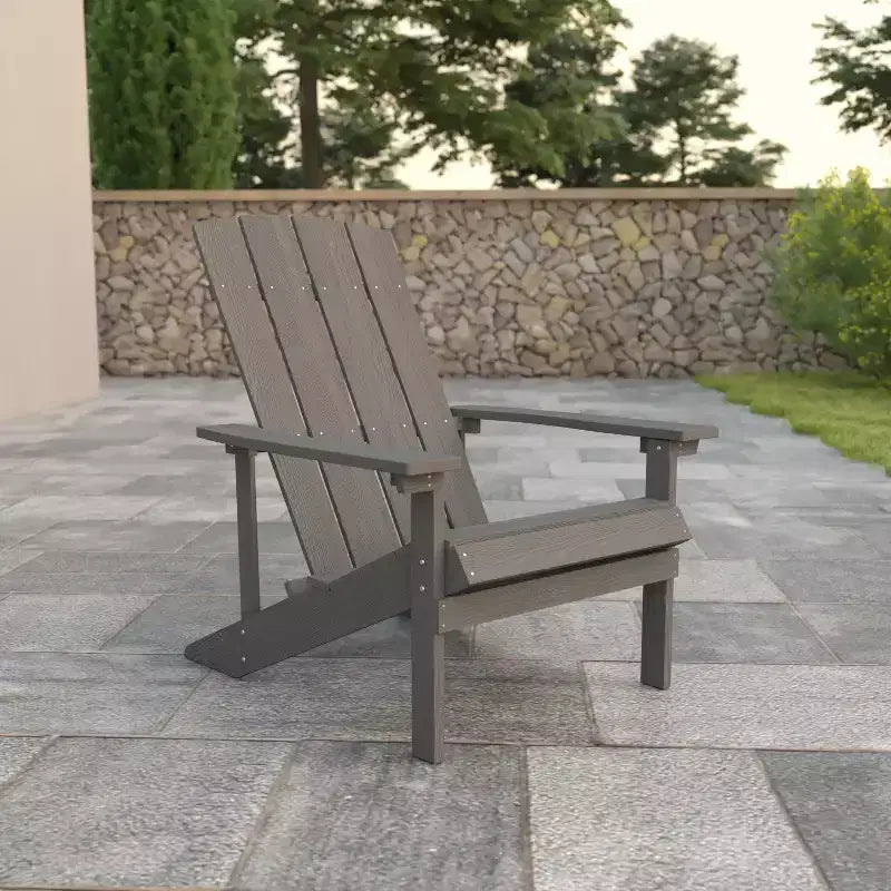 Sedia Adirondack Emma and Oliver per tutte le stagioni in simil legno