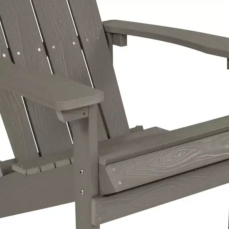 Sedia Adirondack Emma and Oliver per tutte le stagioni in simil legno