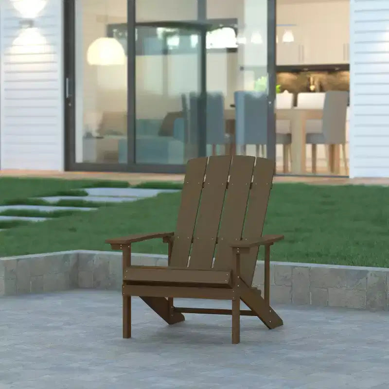 Sedia Adirondack Emma and Oliver per tutte le stagioni in simil legno