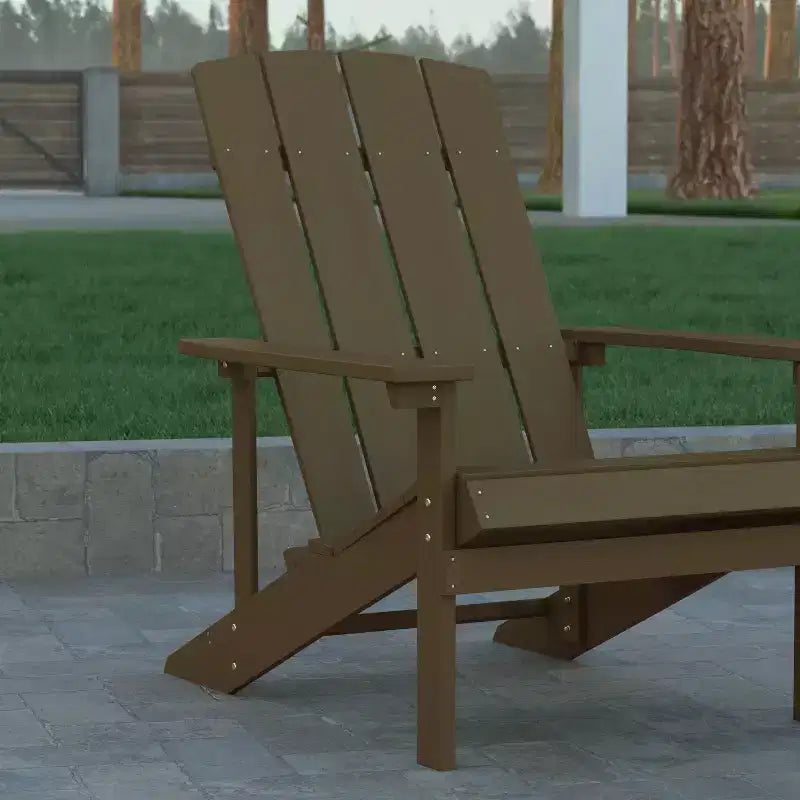 Sedia Adirondack Emma and Oliver per tutte le stagioni in simil legno