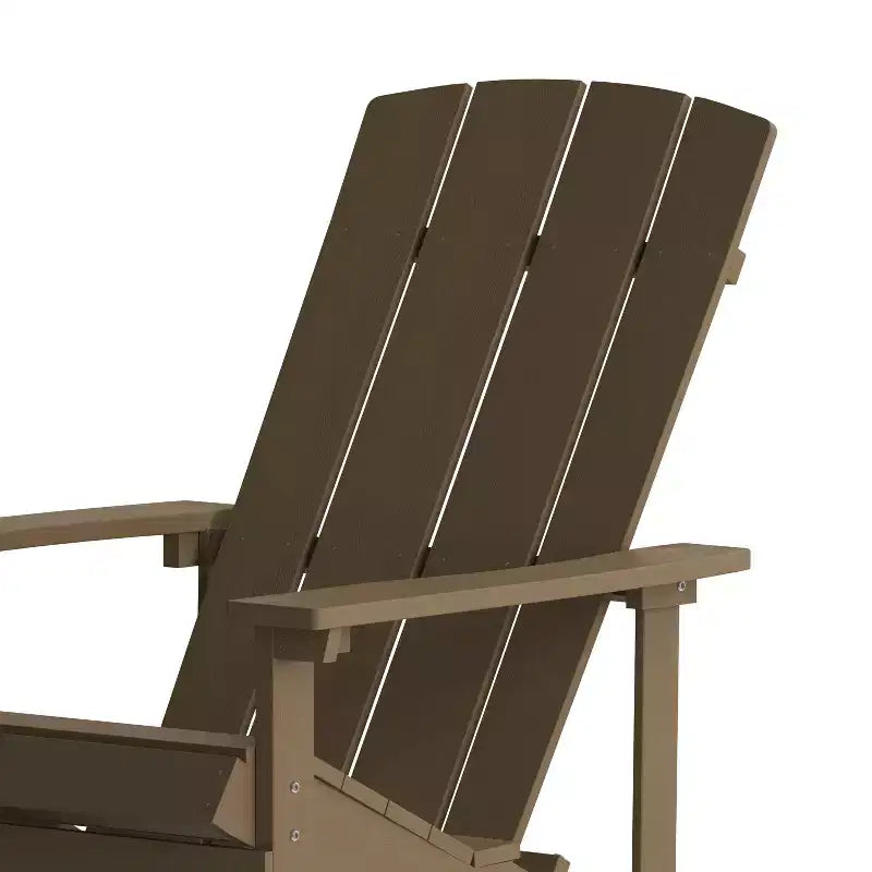 Sedia Adirondack Emma and Oliver per tutte le stagioni in simil legno