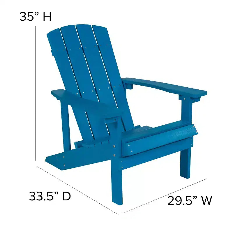 Sedia Adirondack Emma and Oliver per tutte le stagioni in simil legno