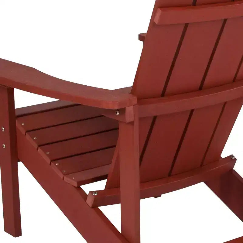 Sedia Adirondack Emma and Oliver per tutte le stagioni in simil legno